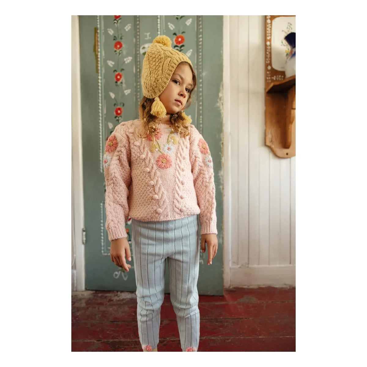 Louise Misha - Moldavia Ribbed Leggings | Light Blue