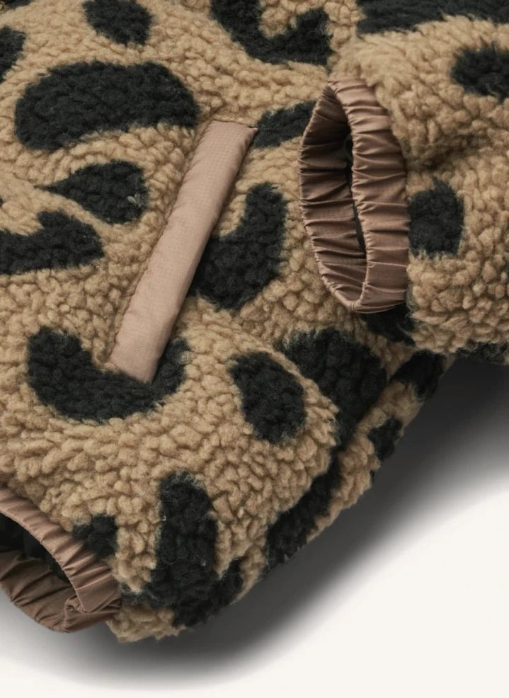 Liewood - Niko Sherpa down jacket | Dark brown