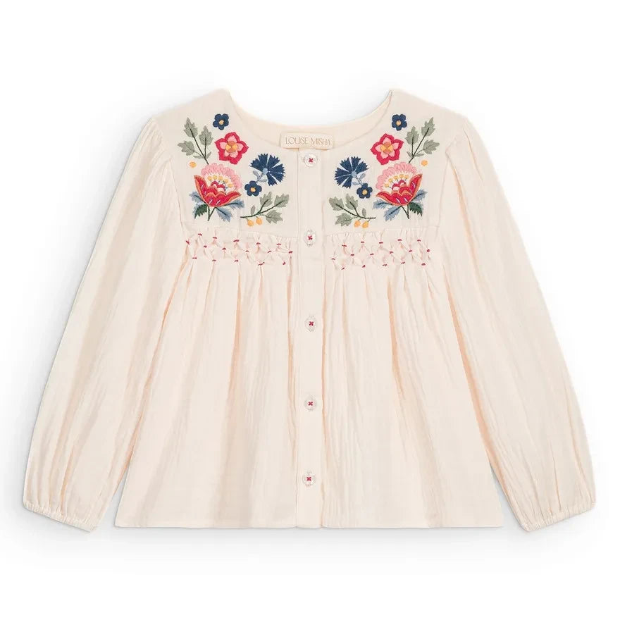 Louise Misha - Kerstin Organic Cotton Blouse | Cream