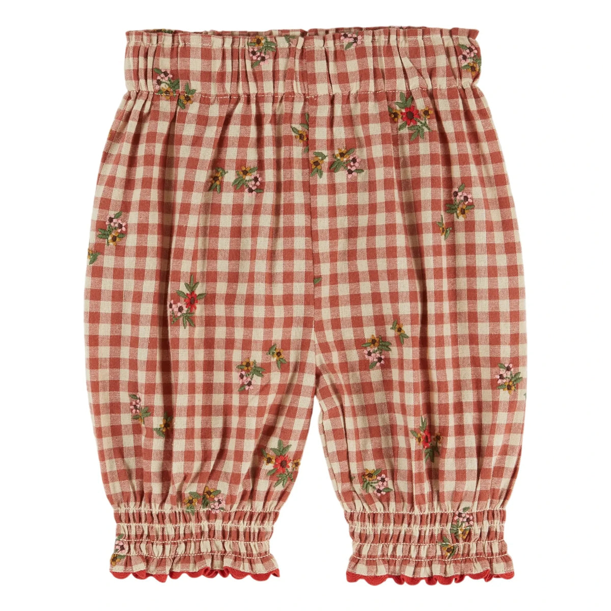 Emile et Ida - Vichy Sarouel Pants | Red