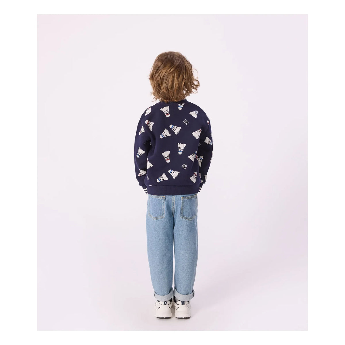 Petit Bateau - Badminton Fleece Sweatshirt | Night Blue