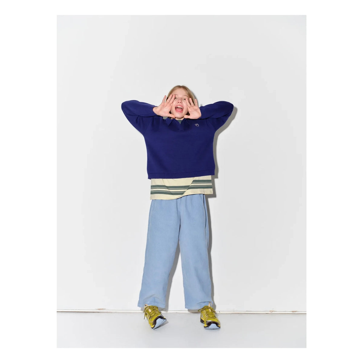 Main Story - Wool Polo Sweater | Navy