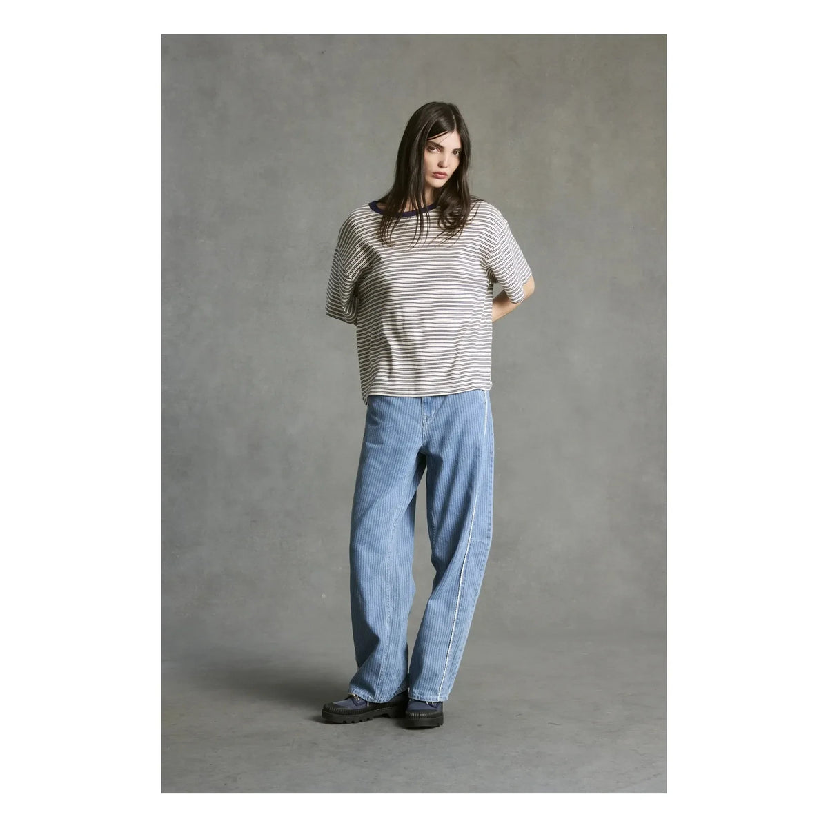 Hod - Alabama Striped T-Shirt | Cream