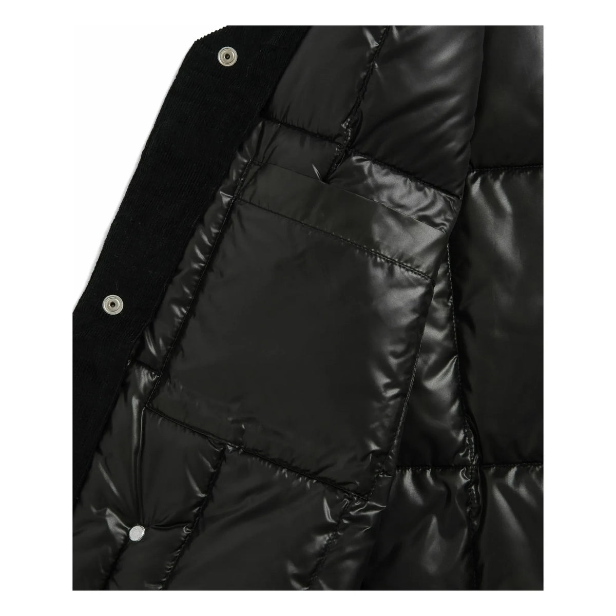 Taion - Velvet Round Neck Jacket | Black