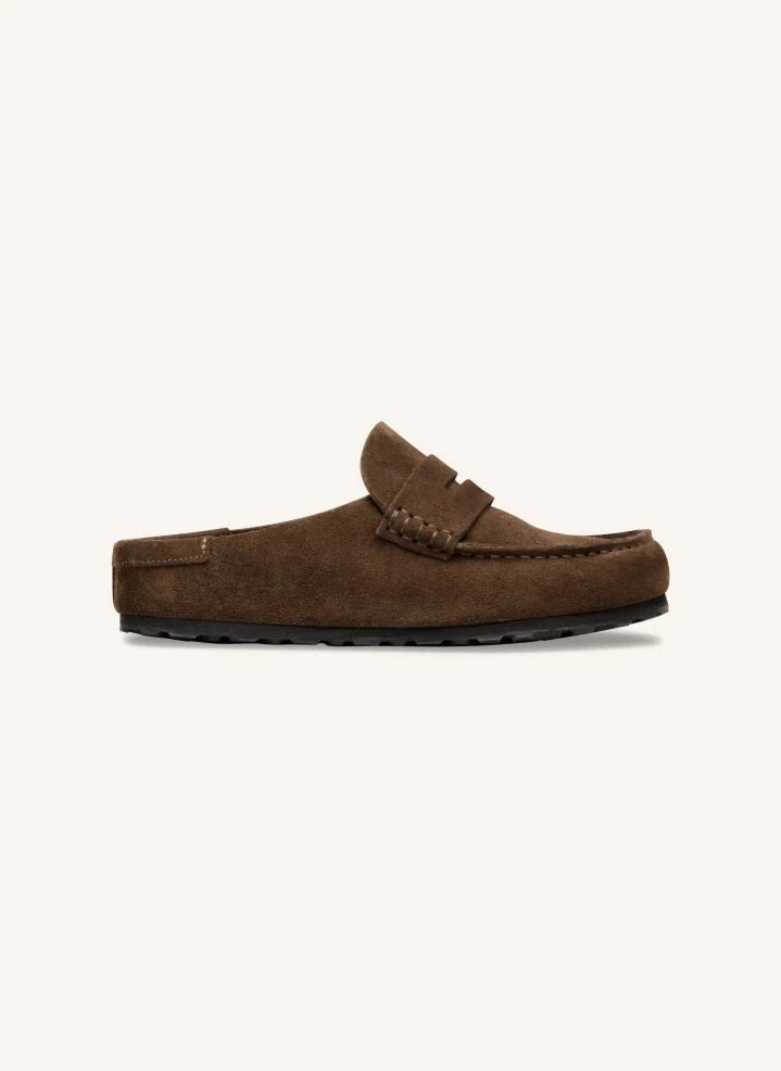 BIRKENSTOCK - Naples Wrapped Suede Loafer | Light Brown