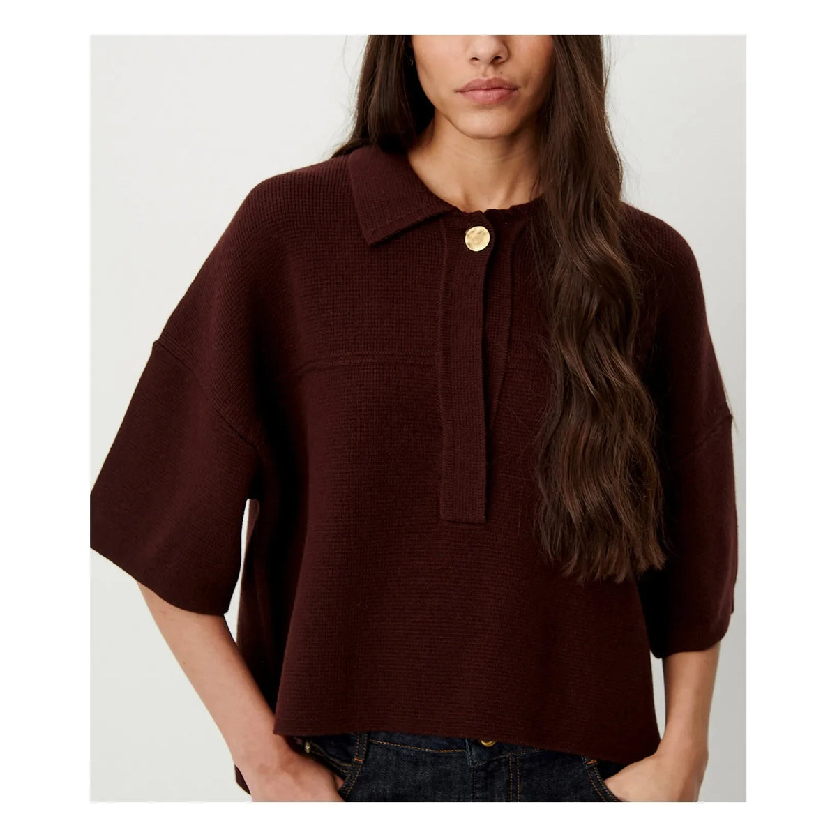 Sessùn - Rigel organic cotton polo shirt | Plum
