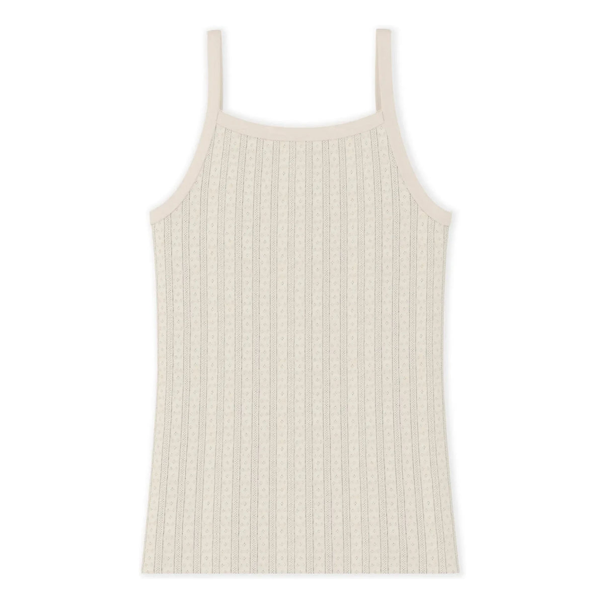 Petit Bateau - Ribbed Tank Top | Ecru