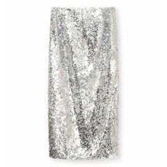 the new society - Muse Sequin Skirt | Silver