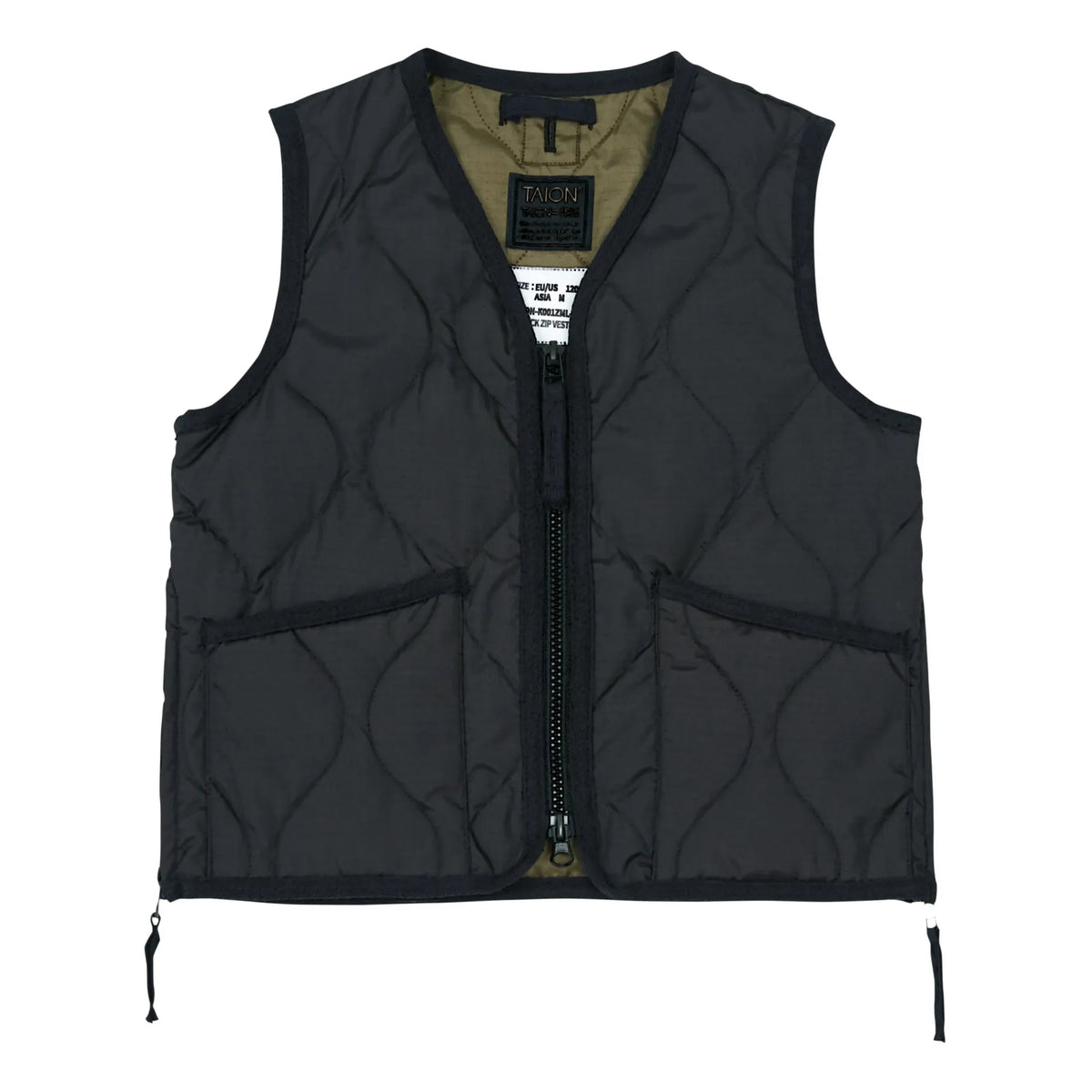 Taion - Military Quilted Vest | Black