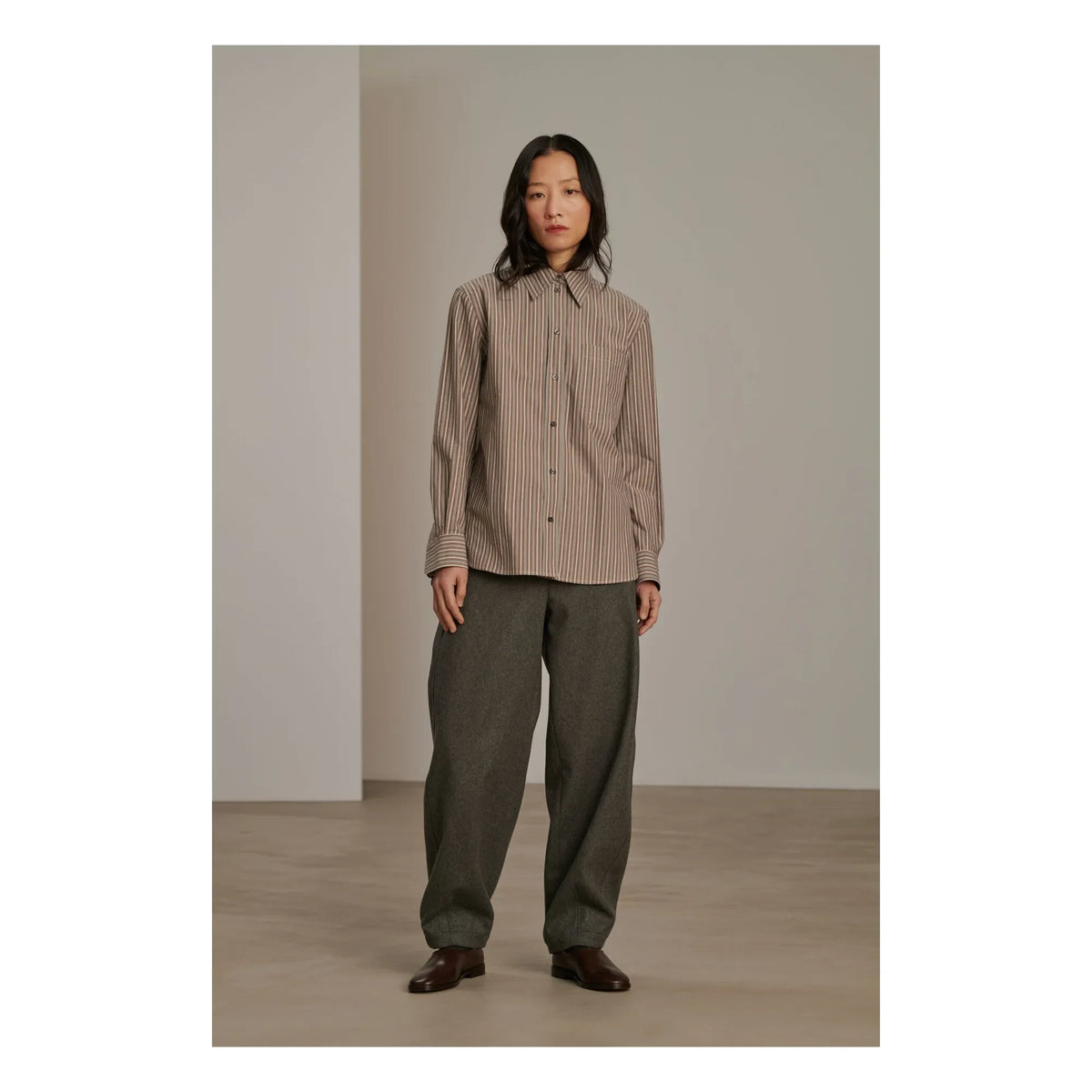 Soeur - Alphée Striped Shirt | Verdigris
