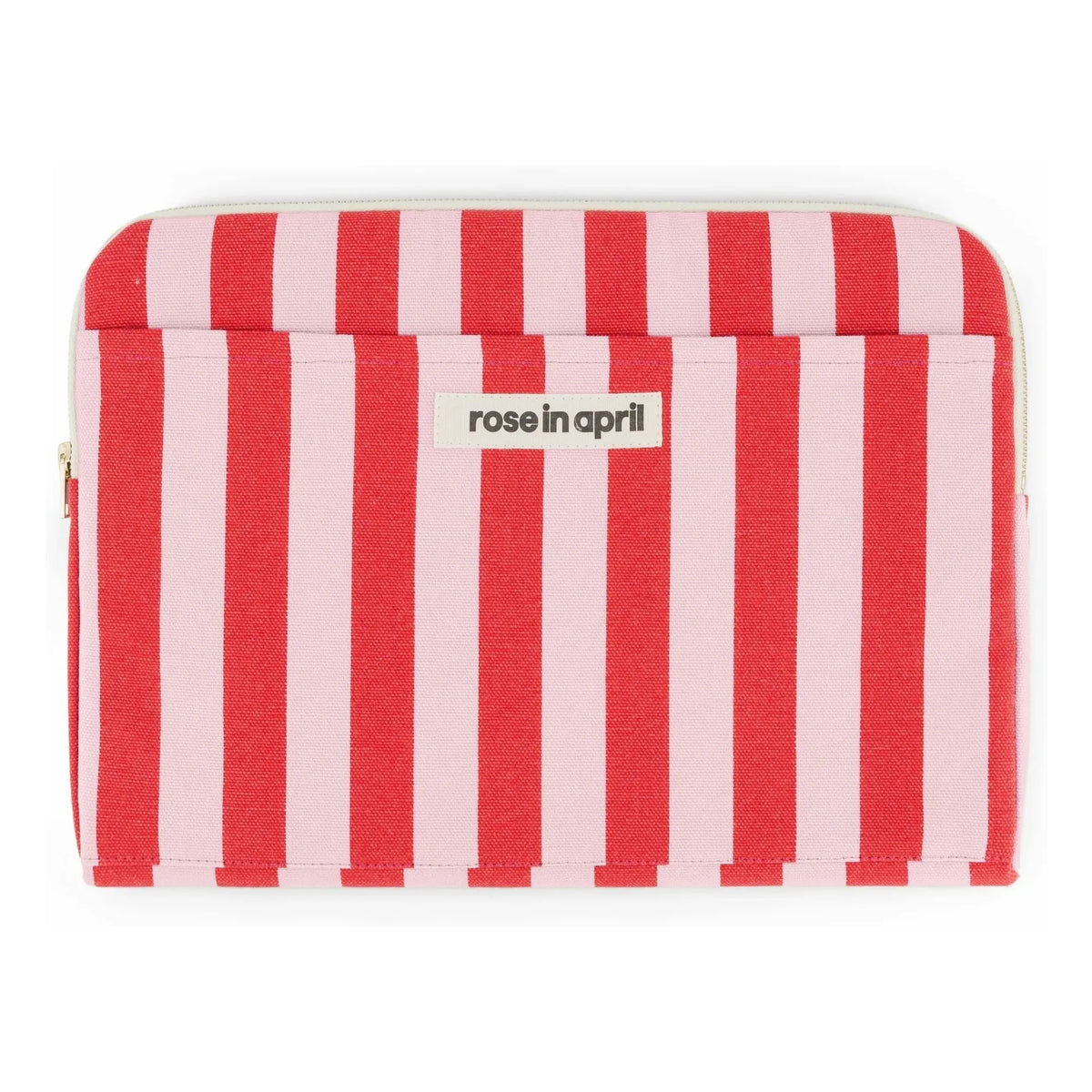 Rose in April - Striped Octave Laptop Sleeve | Red