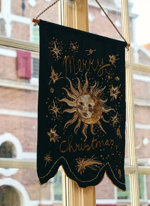 Anna + Nina - Celestial Christmas Wall Decoration | Black