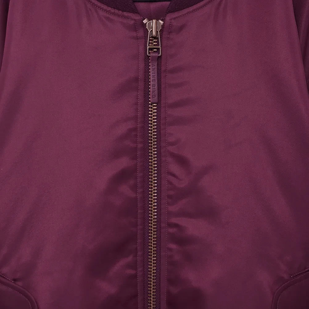 Anine Bing - Bomber Leon | Burgundy