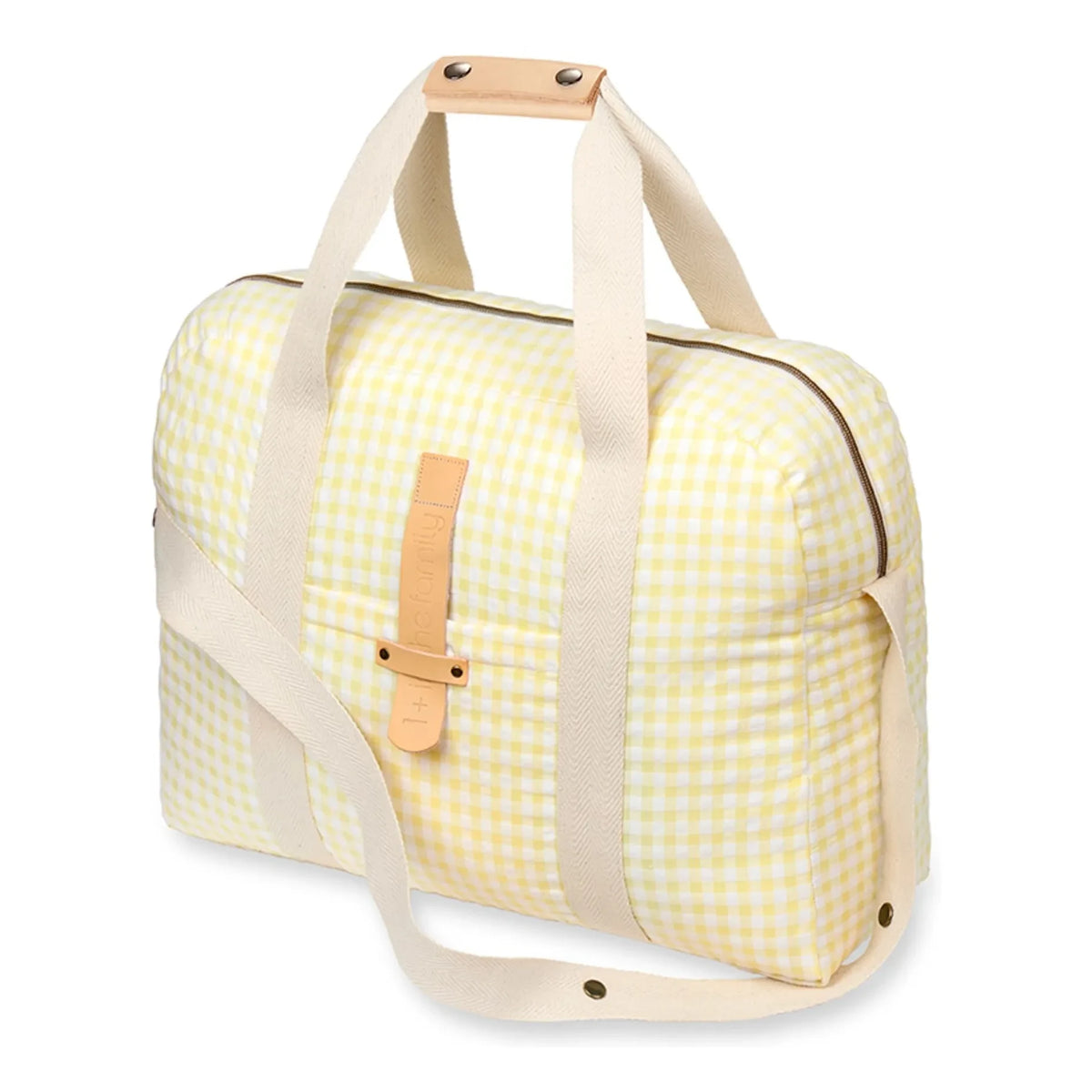 1+ in the family - Vichy Maternity Bag | Pale Yellow