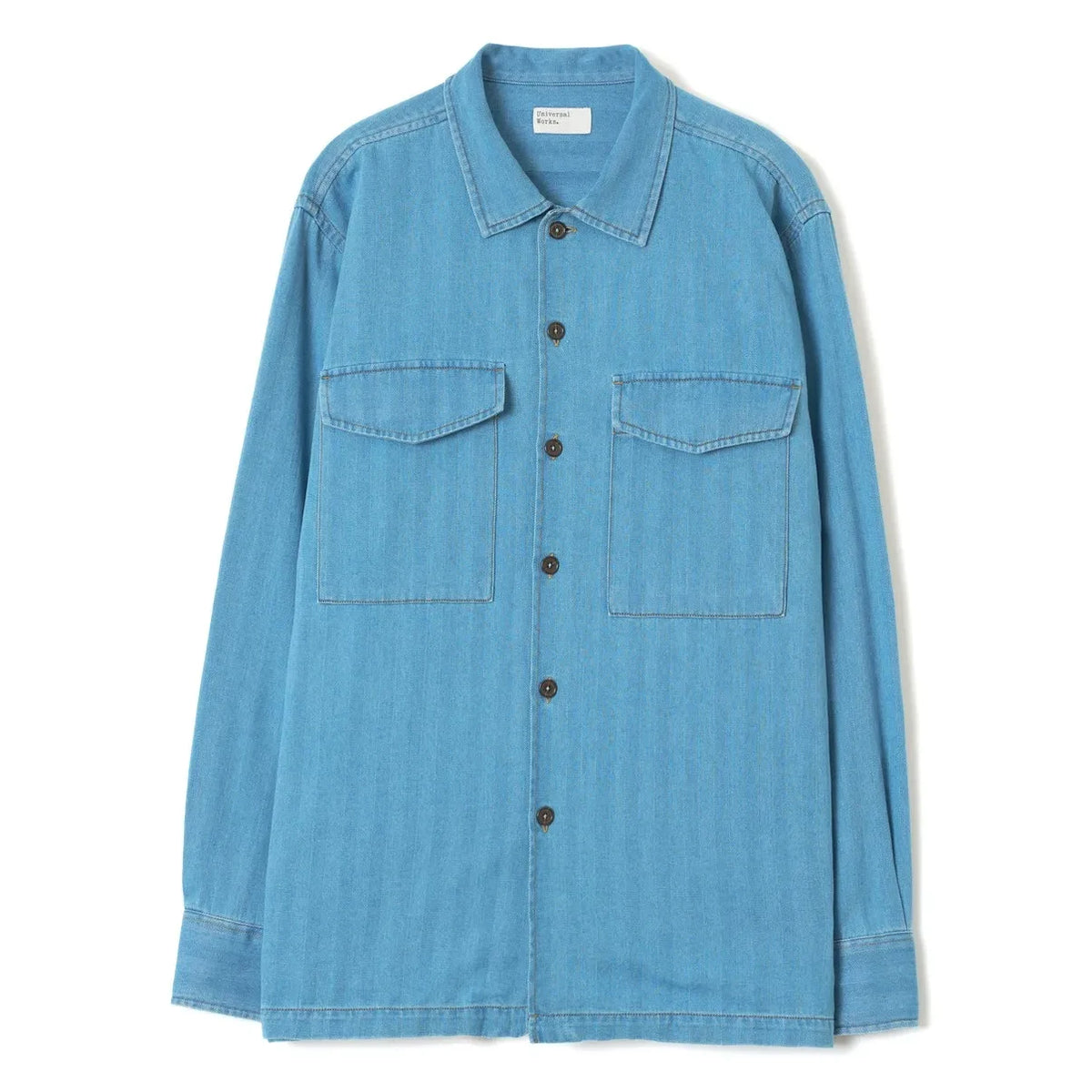 Universal Works - Cotton Worker Shirt | Light Blue