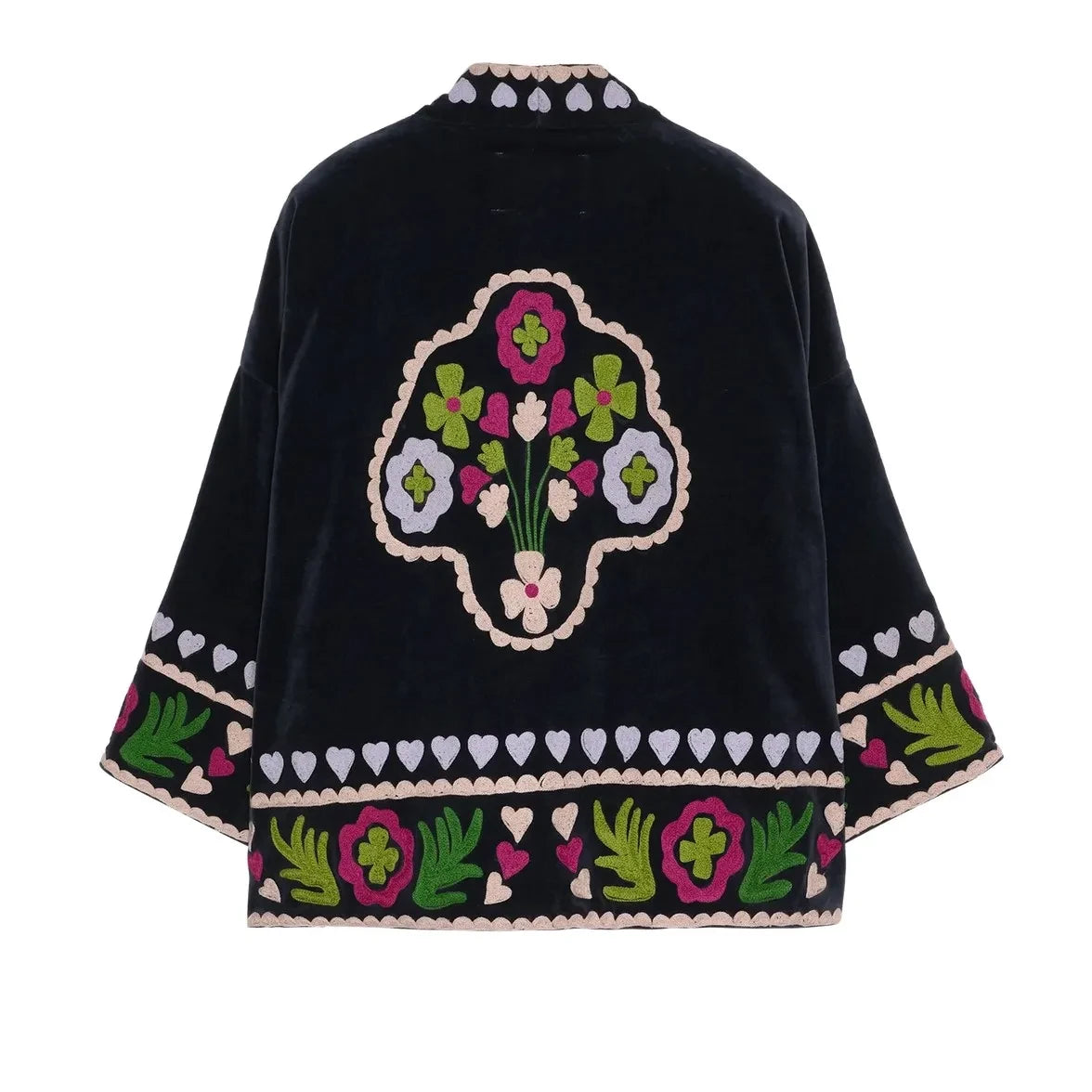 SISSEL EDELBO - Timothy Embroidered Belted Jacket | Black