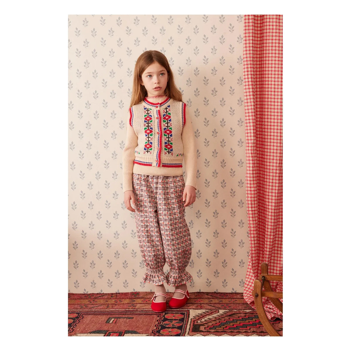 Hello Simone - Mirliton Check Pants | Plum
