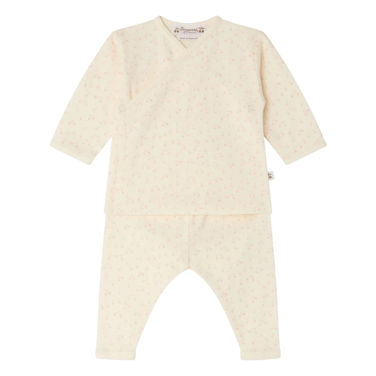 Bonpoint - Timao Organic Cotton T-Shirt and Trousers Set | Cream