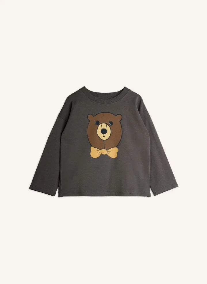 Mini Rodini - Organic Cotton Bear T-shirt | Grey