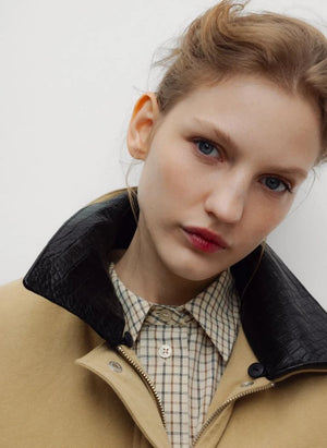 the new society - Flint Organic Cotton Jacket | Beige