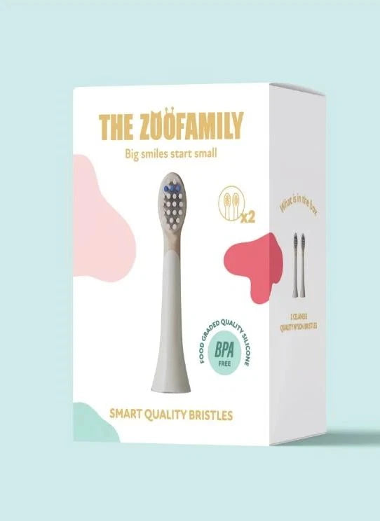 The Zoofamily - Super Sonic Toothbrush Heads - 2-Pack