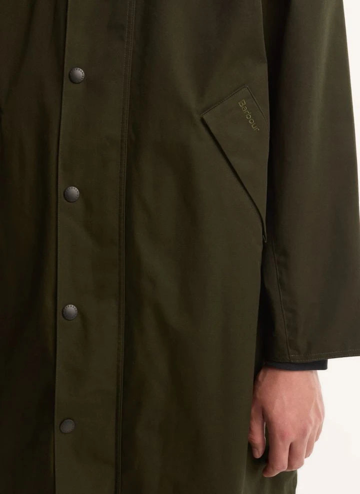 Barbour - Long Waterproof Jacket for Travel | Dark green