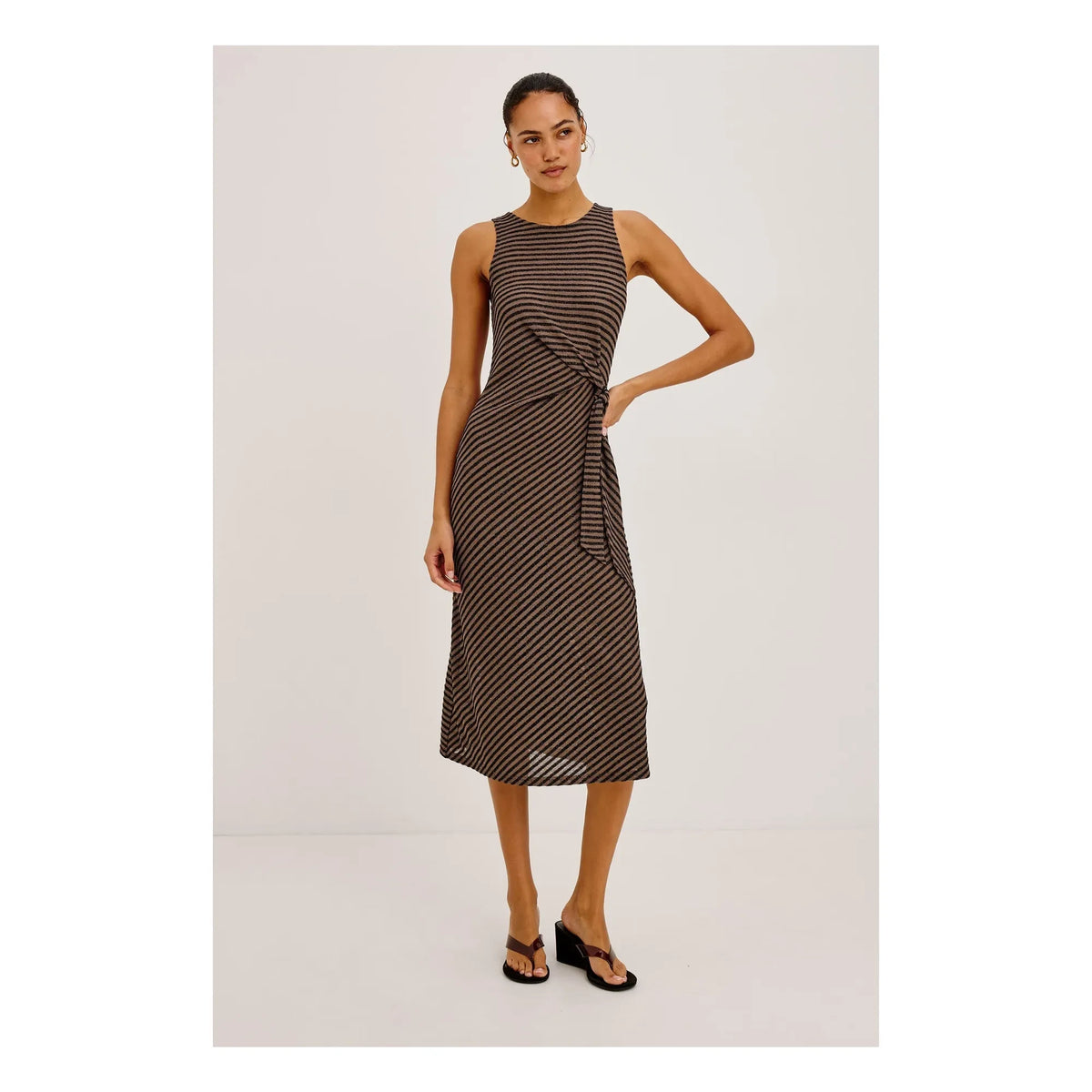 Rails - Ricky Striped Dress | Chocolate