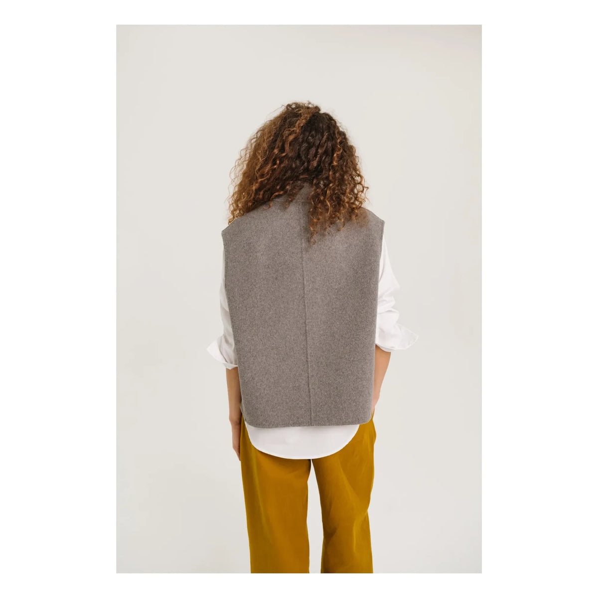 Sacrécoeur - Mireia Wool Reversible Cardigan | Gray