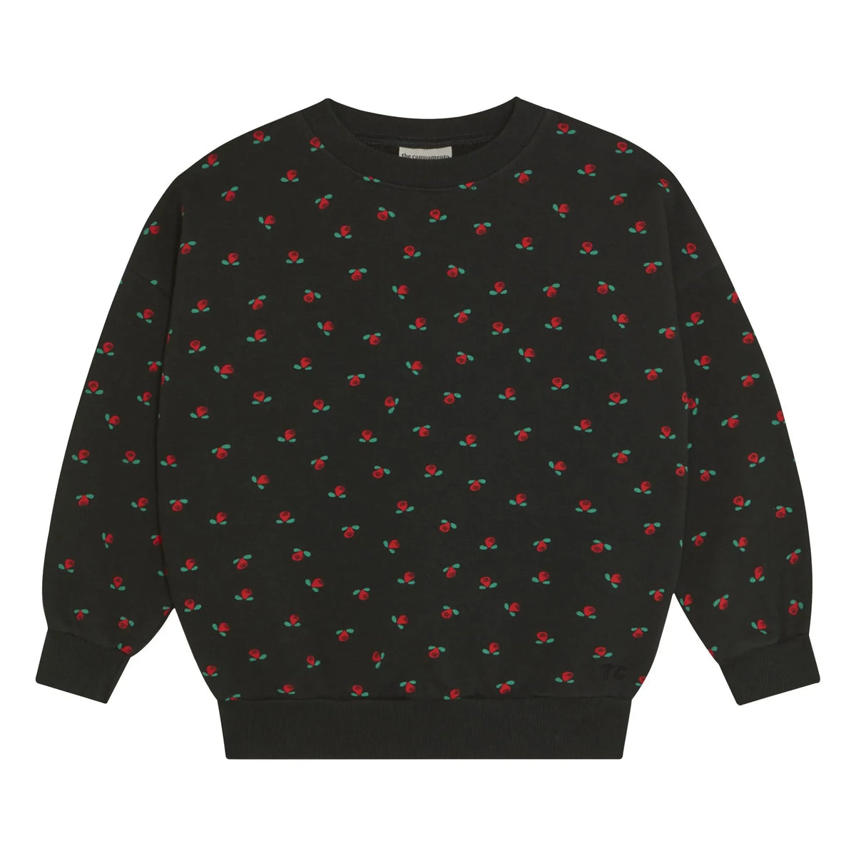 The Campamento - Floral Sweatshirt | Charcoal Grey