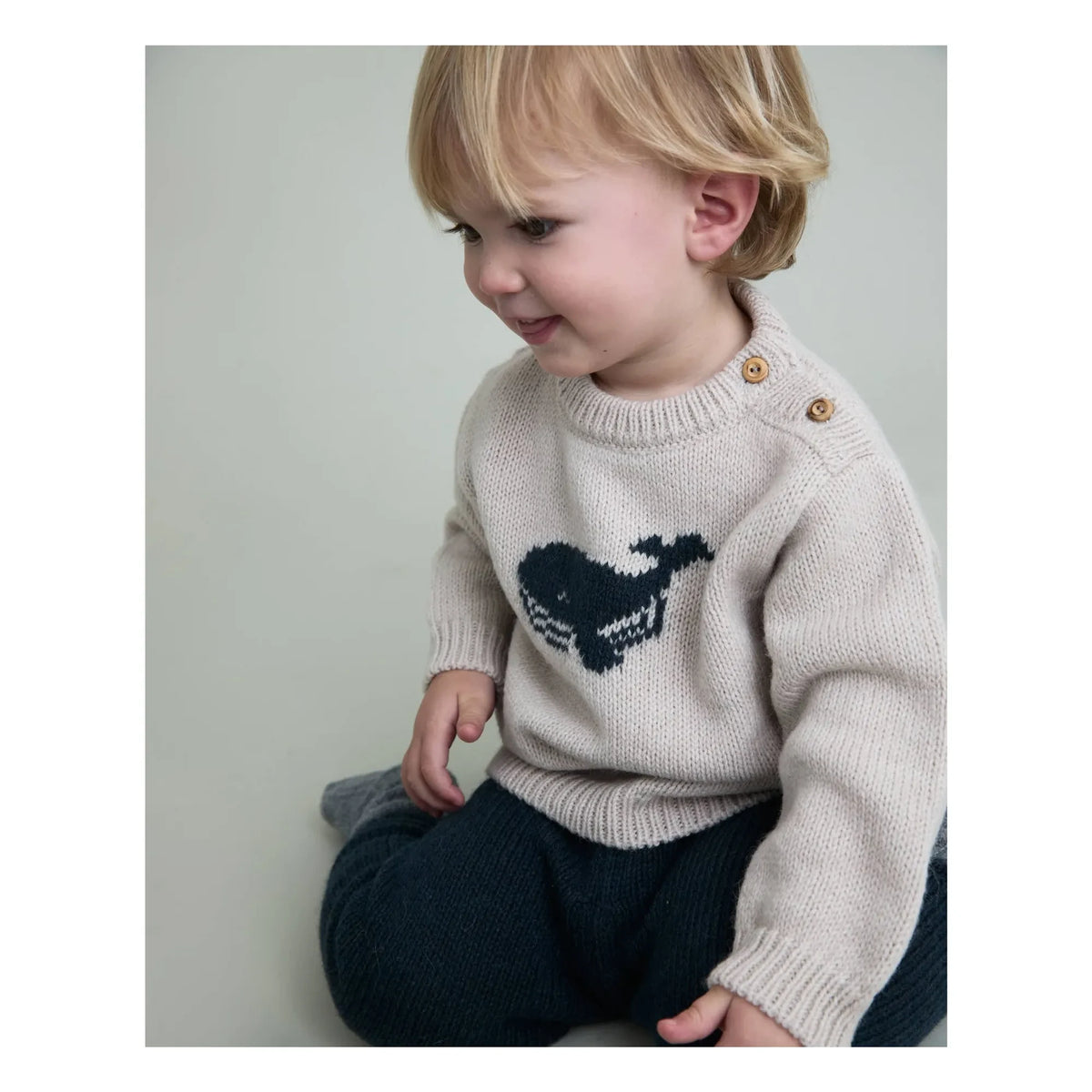 Búho - Baby Whale Sweater | Beige