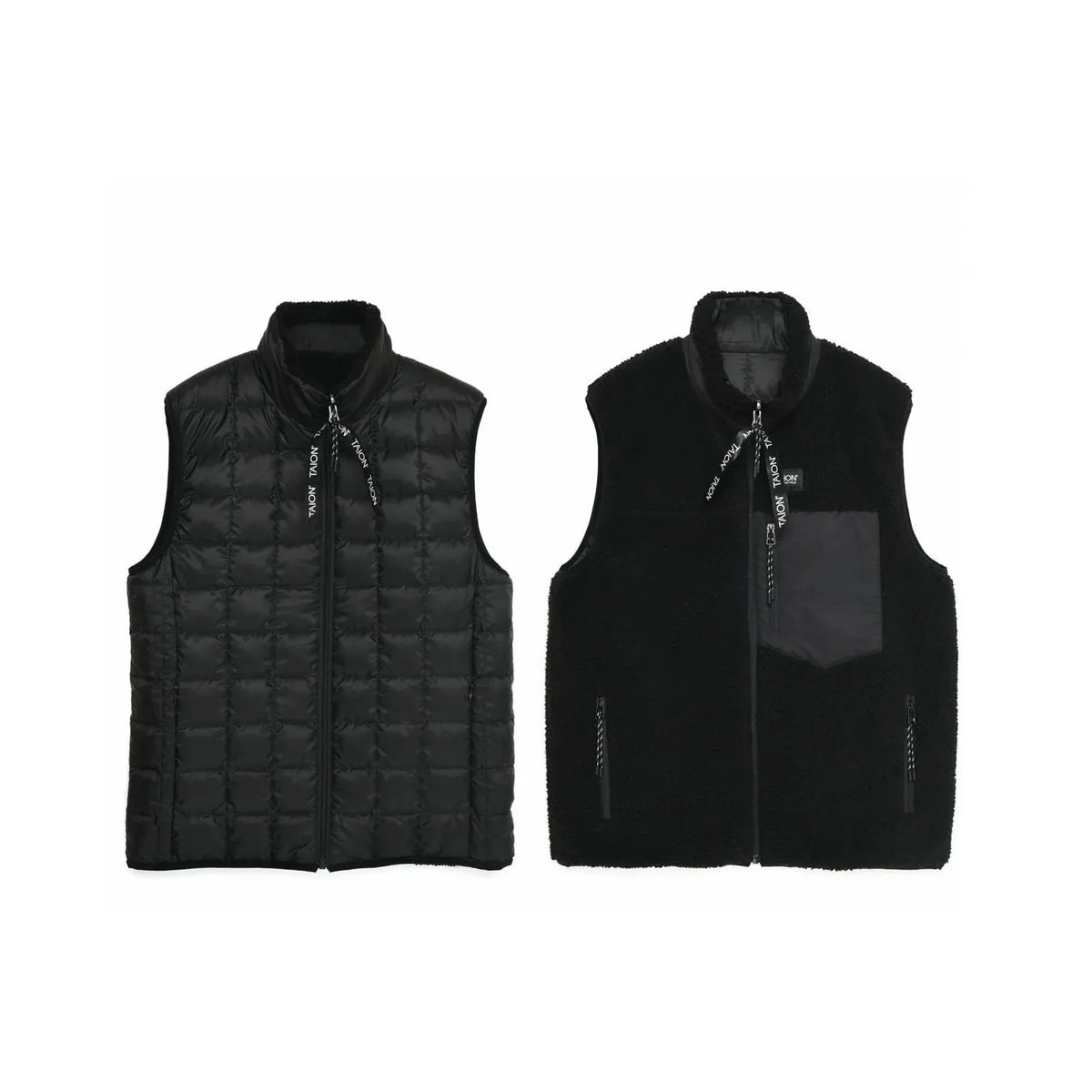Taion - Mountain Double-Sided Vest | Black