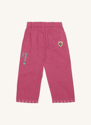 SISSEL EDELBO - Oda Organic Cotton Pants - Kids Collection | Fuchsia