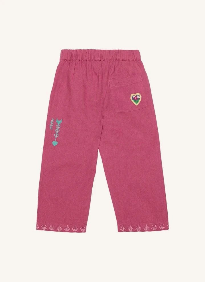SISSEL EDELBO - Oda Organic Cotton Pants - Kids Collection | Fuchsia