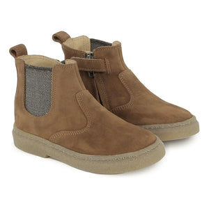 Pom d'Api - Trix Zippered Nubuck Boots | Cognac