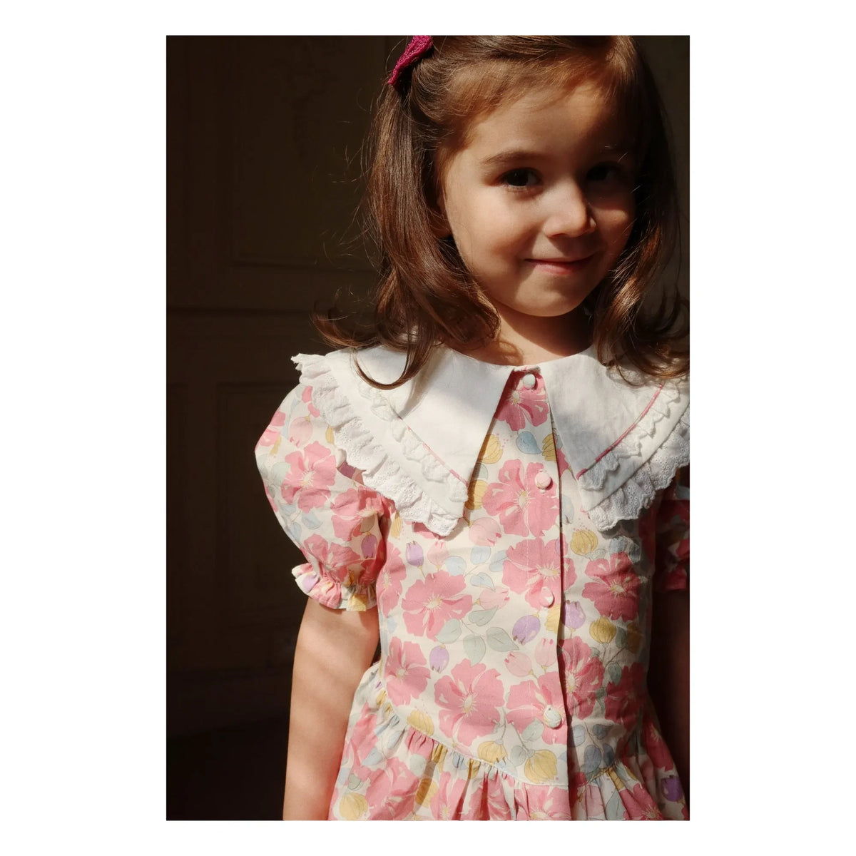 Konges Sløjd - Heart-Neck Organic Cotton Blouse | Pink