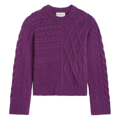 Bompard - Patchwork Cashmere Sweater | Purple