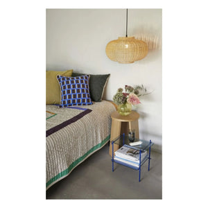Hübsch - Rattan Ellipse Pendant Lamp