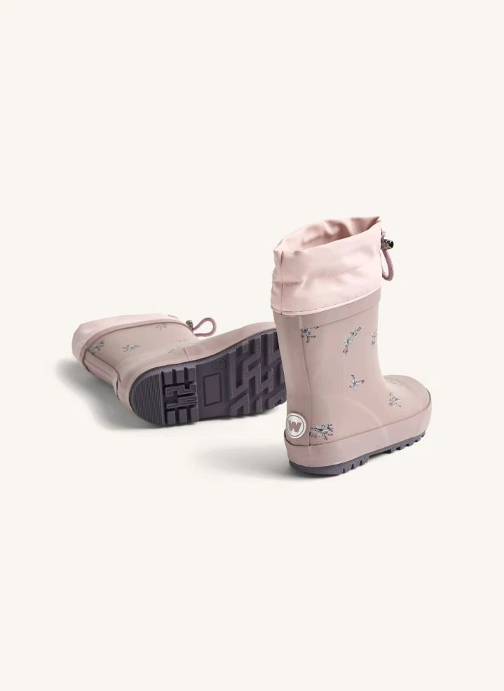 Wheat - Thermo Fleurs Rain Boots | Dust Pink