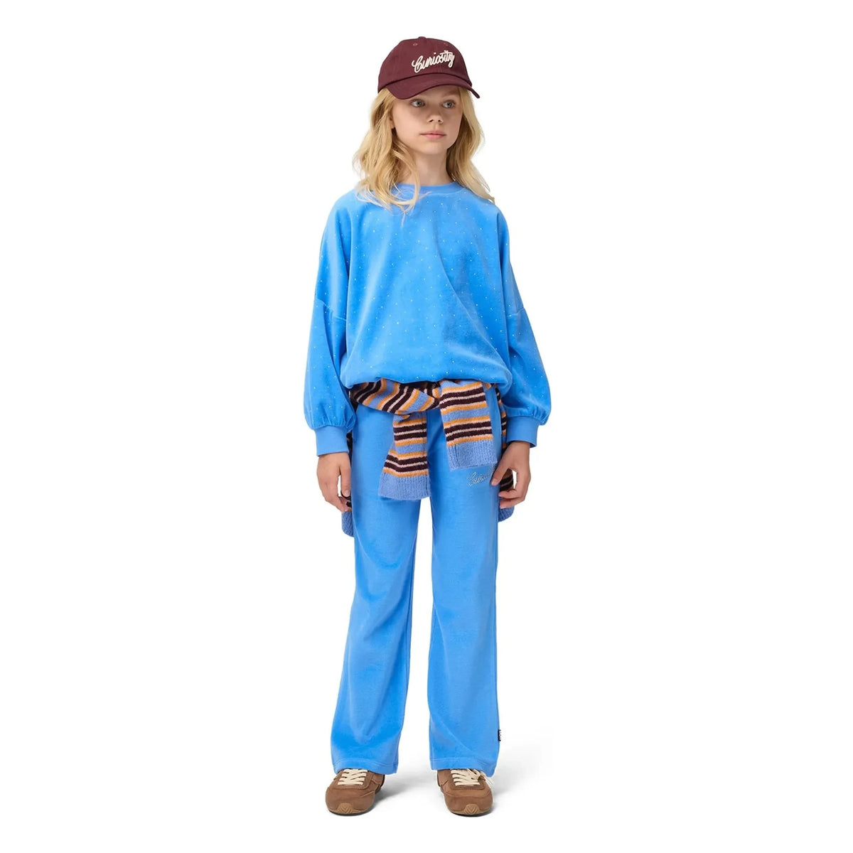 Molo - Striped Geraldine cardigan | Light Blue
