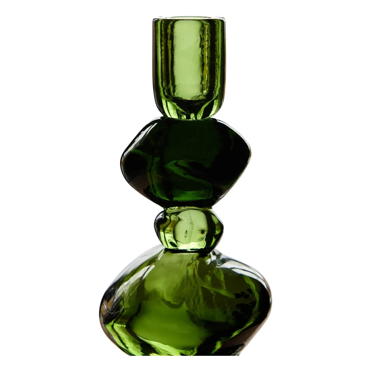 HKliving - Glass candlestick, Nienke Sikkema | Green