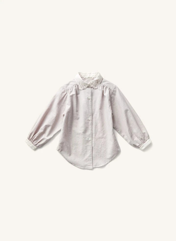 Soor Ploom - Flora Bow-Collar Shirt | Oats