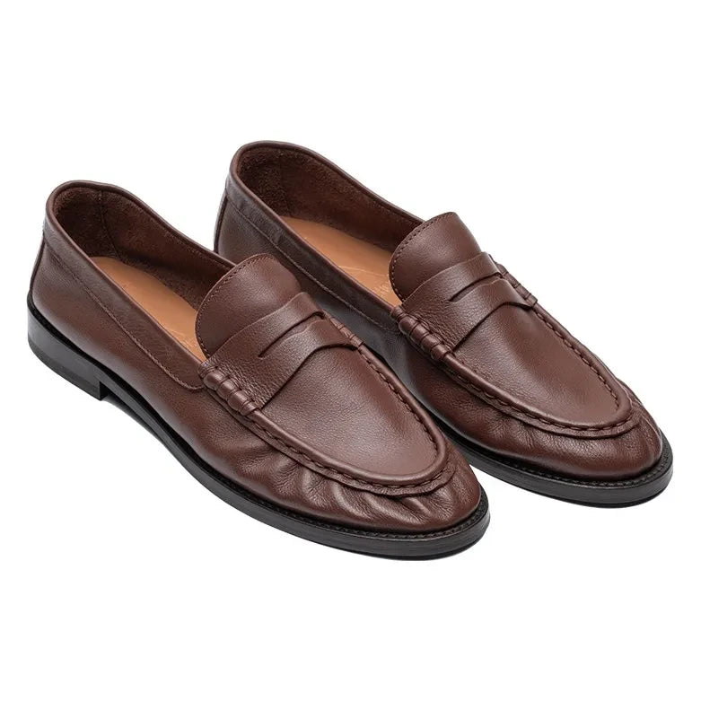 Lachoix - Freddie Leather Loafer | Chocolate