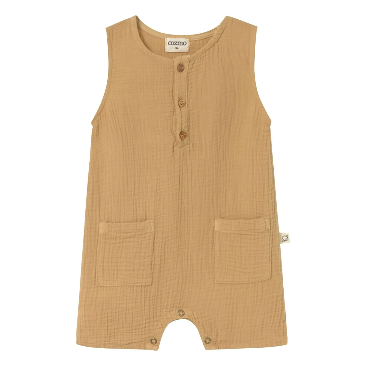 Cozmo - Pine Cotton Gaze Jumpsuit | Sand