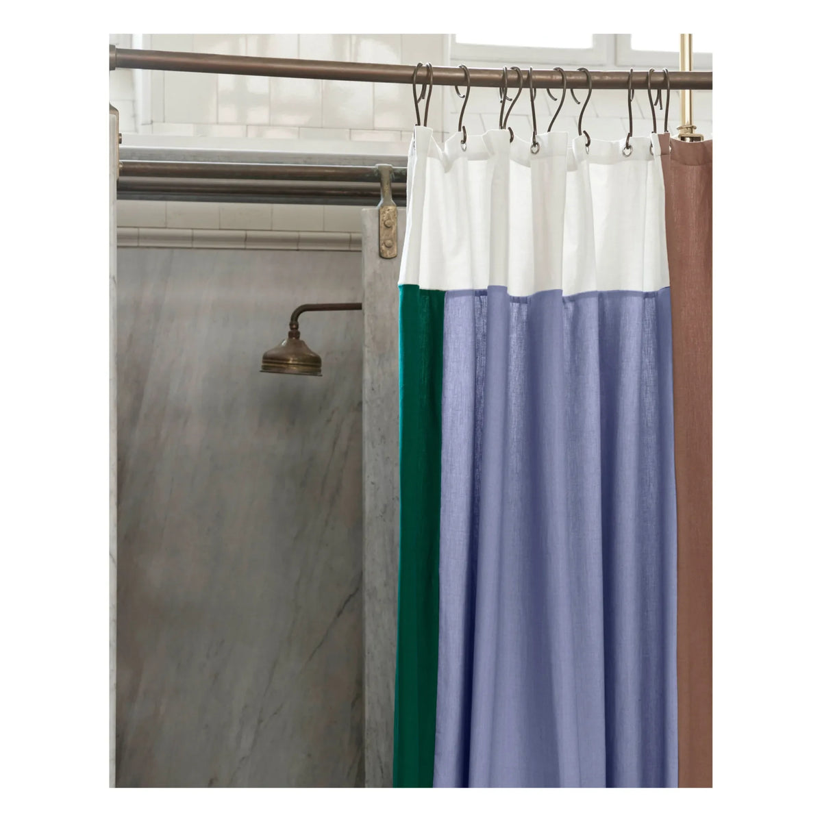 Hay - Pivot shower curtain | Blue