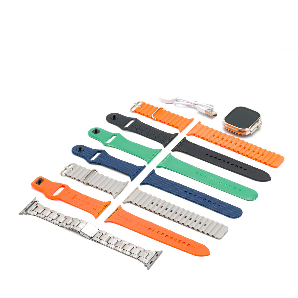iPixi - Ultra 3rd Generation 7 Strap Sports Smart Watch Set