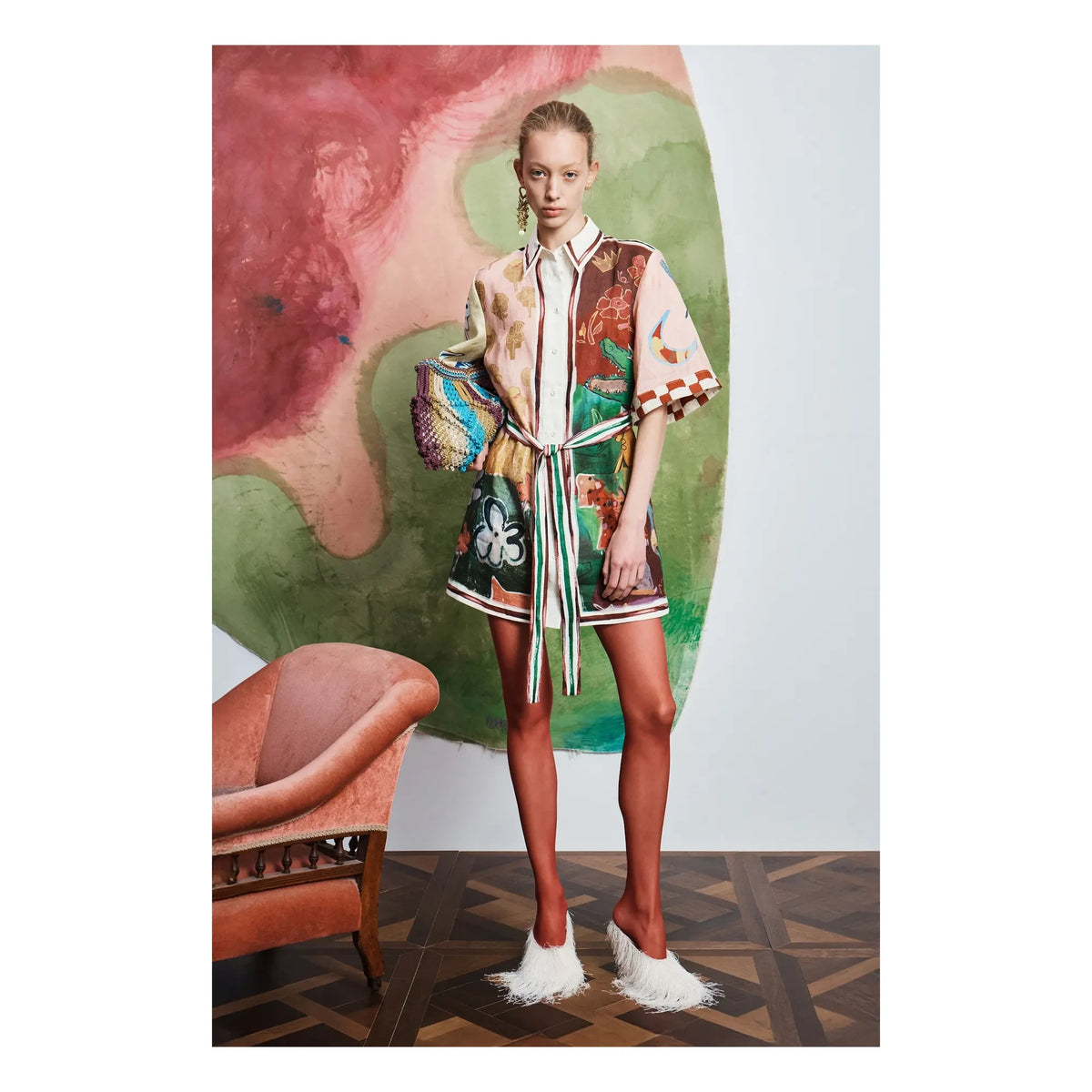 Alémais - Tangible Love Linen Dress | Beige