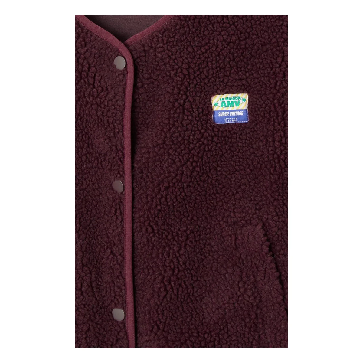 American Vintage - Hoktown Sleeveless Jacket | Burgundy