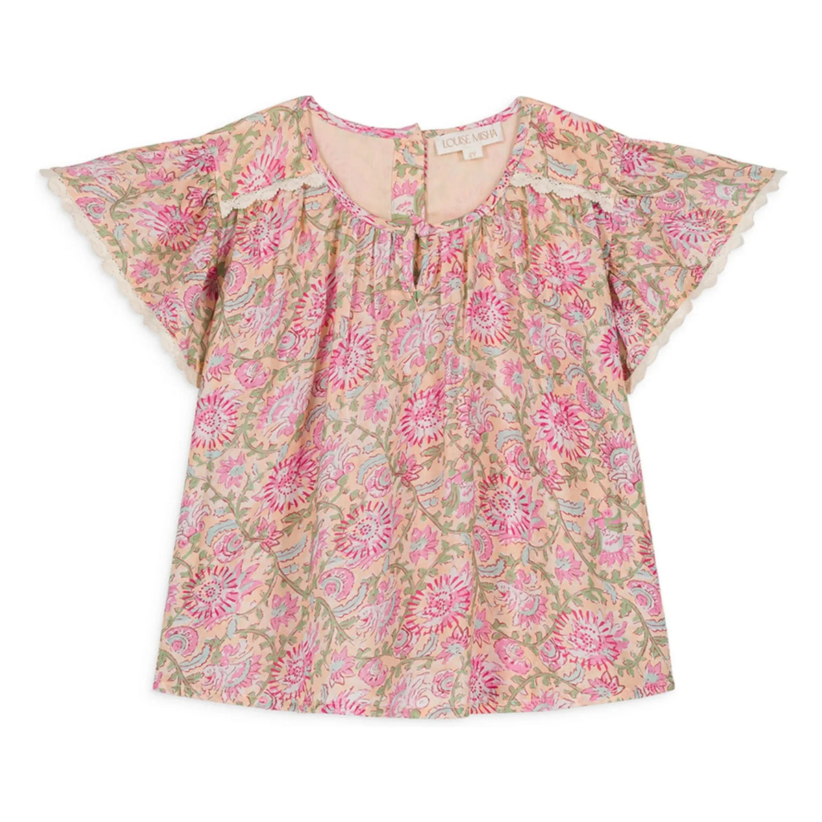 Louise Misha - Eliza Organic Cotton Blouse | Pink