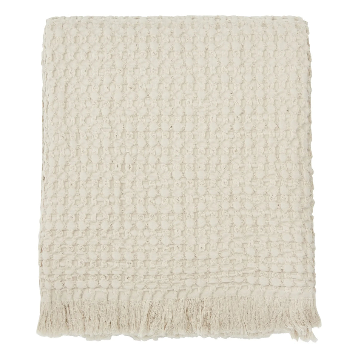 Haomy - Tempo cotton throw blanket | Cream