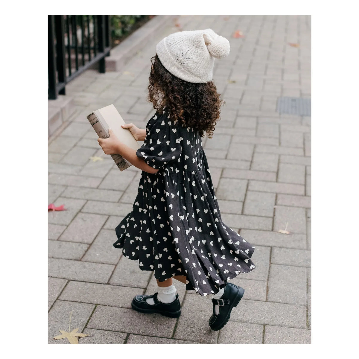 Rylee + Cru - Pink Hearts Dress | Black